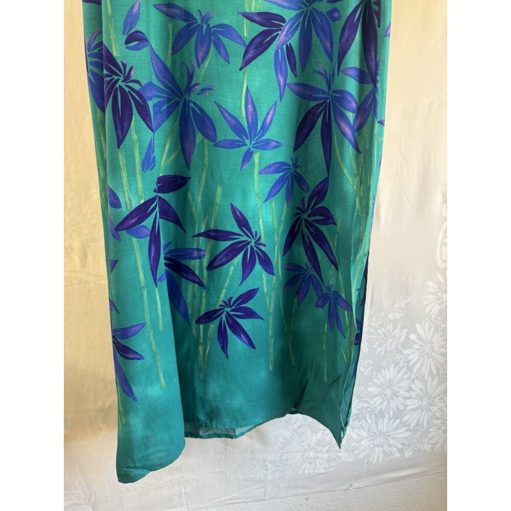 Vintage Caribou Floral Beach Dress Midi Small - Picture 4 of 8